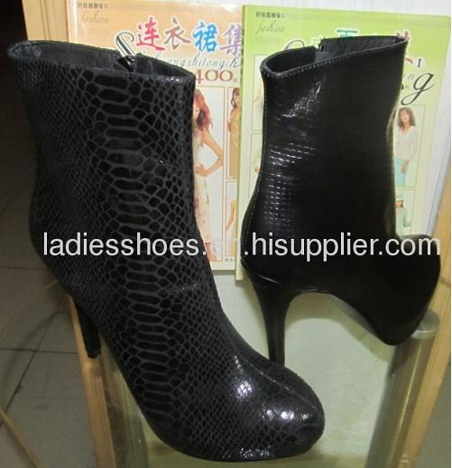 competitive pirce for ladies high heel ankle dress boots