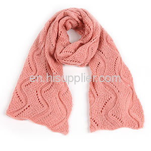 Fashion Pink Knitting Pashmina Shawl Scarf for women