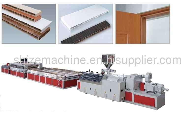 PVC wood door extrusion line