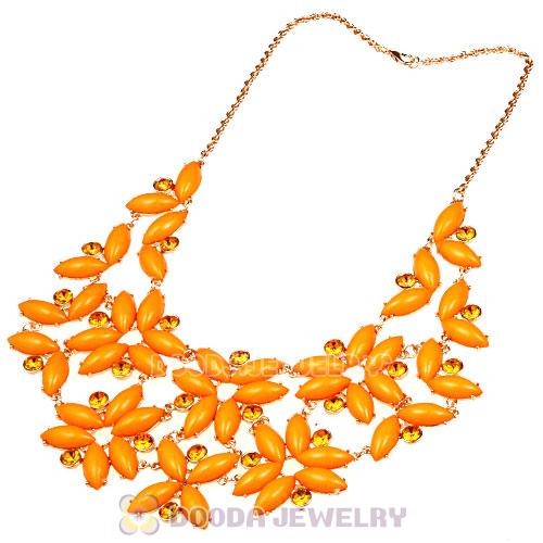 Kate Spade New York Yellow Enchanted Garden Bib Necklace Flower