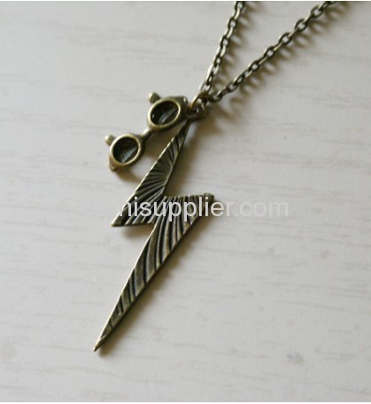 Wholesale Fashion Wooden Deathly Hallows Harry Potter Necklace Cheap