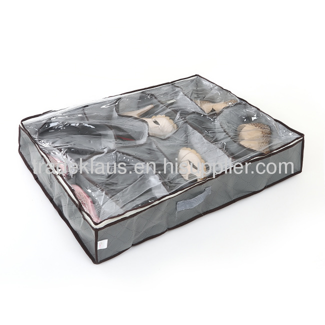 Bamboo charcoal 12-cases transparent shoe-storage cabinet