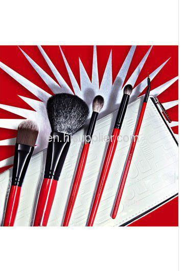 5PCS Compact portable makeup brush set