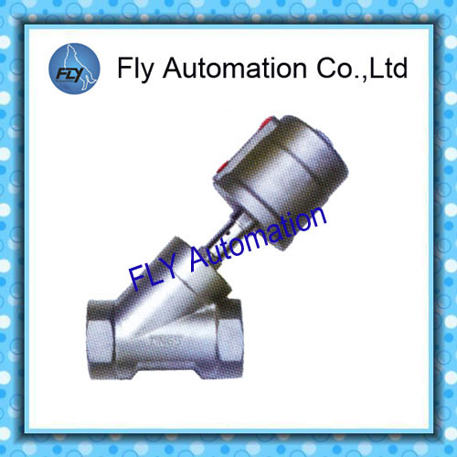 DN65 SS304 SS316 Actuator flange or thread connection Angle seat valve