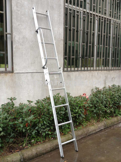 3 Section Aluminum Loft Ladder Sliding Loft Attic Extended Ladder Extending Folding Ladder