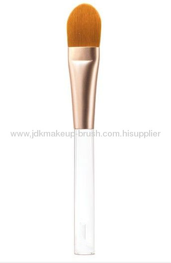 Foundation brush with Clear Acrylic handle