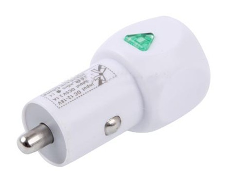 USB Mini Car Charger with Power Switch for iPhone and ipad