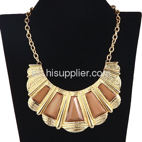 Retro Jewellery Scalloped Choker Collar Vintage Bib Necklace