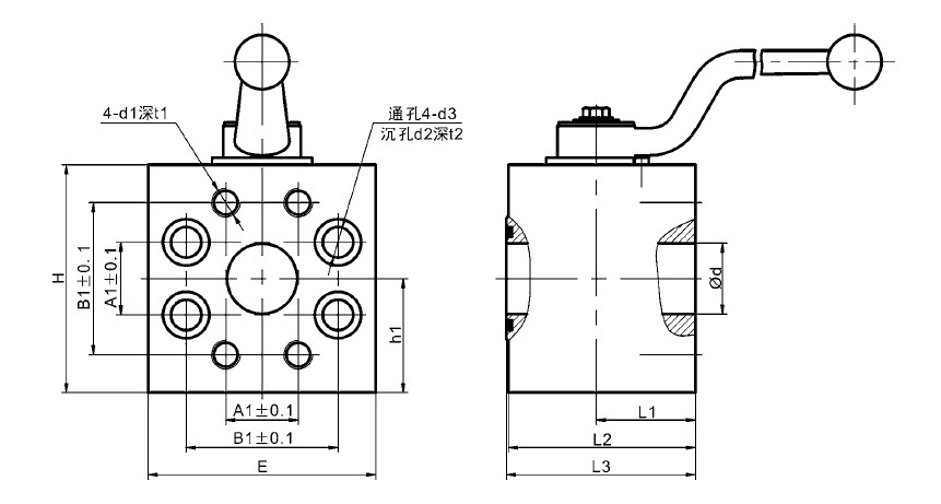 BEH SAE flanged ball valves