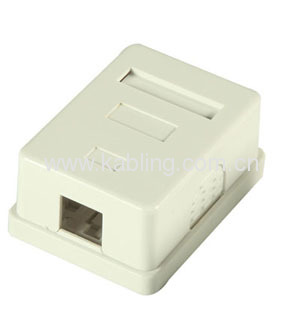 RJ45 Unshield Surface Mount Box With keystone Jack