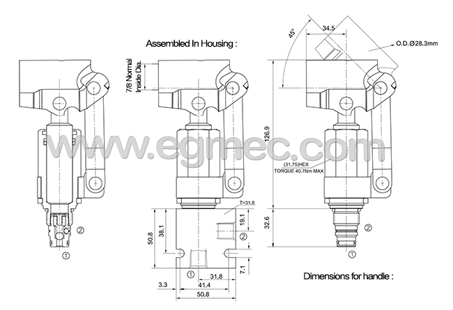 Hydraulic Cartridge Type Hand Pump 3100PSI