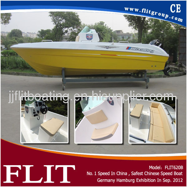 6.2m FIberglass hull 150hp Yamaha/ Mercury outboard engine fishing boat