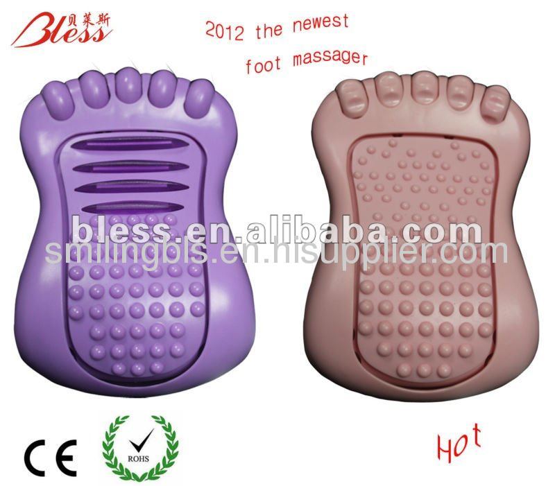  Sole reflexology vibration foot massager with cute shape 