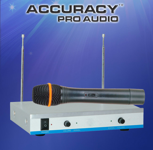 PROFESSIONAL VHF DUAL CHANNELS WIRELESS MICROPHONE VHF-222