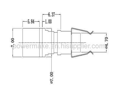 405 nm 90mW Coaxial Packaged Singlemode Fiber Laser Diode