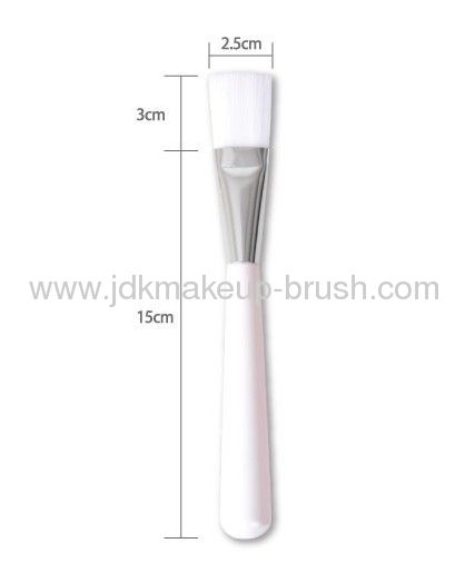 Professional Mask Brush with White Synthetic Hair 