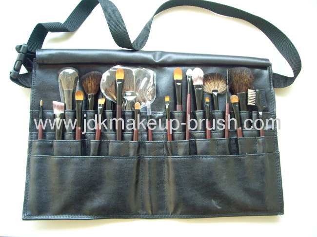 Professional 21pcs Cosmetic Brush set with waist for Makeup Artistry