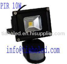 led flood PIR 10W led sensor lamp led motion bridgelux