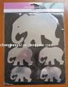 MIRROR DECAL 5PCS ELEPHANT SHAPE