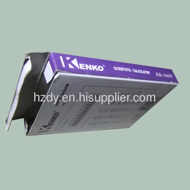 Grey board paper packaging box for calculator