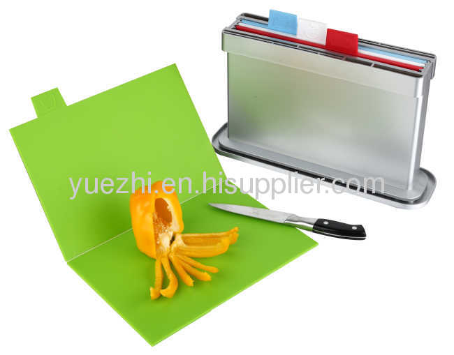 4pcs set chopping board with water pan,two sides knife shelves ( folding and un-foldingeach 2pcs)