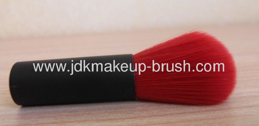 Special Long handle Kabuki Brush with Red Synthetic Hair