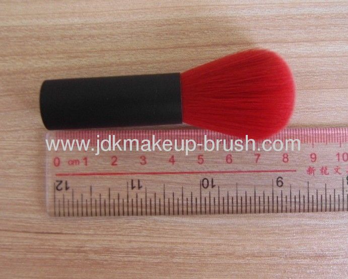 Special Long handle Kabuki Brush with Red Synthetic Hair