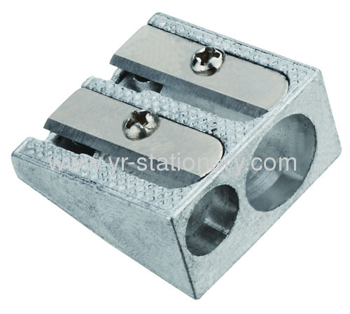 Double Hole Aluminium Pencil Sharpener