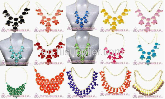 Trendy Fashion Bijoux Statement Bubble Bib Necklace J CREW Cheap