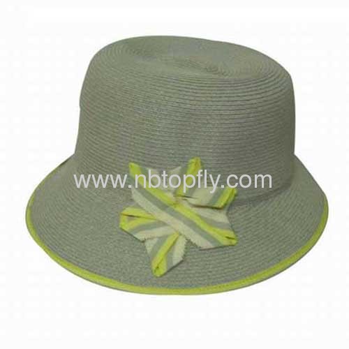 Ladies summer paper braid bucket hats UPF50+