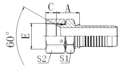 28611/28611-W JIS METRIC FEMALE 60° CONE SEAT HYDRAULEC HOSE FITTING PIPE FITTING CONNECTOR