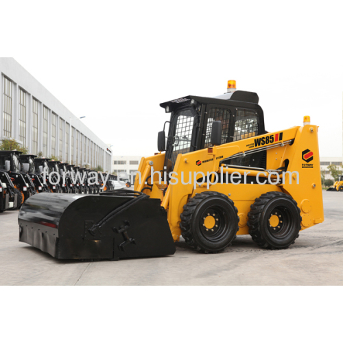 WS85 Skid steer Loader with broom