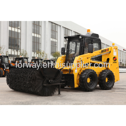 WS50 Skid steer Loader with sweeper