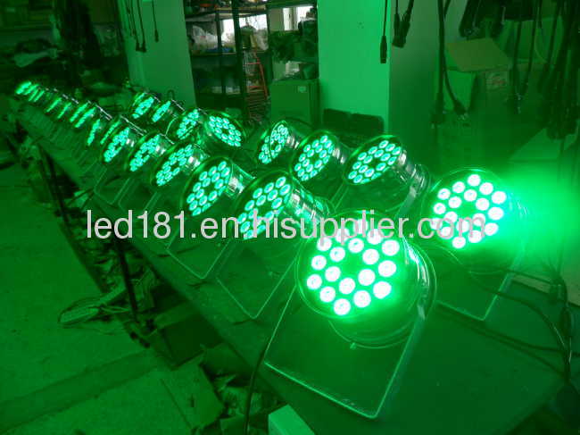 18x3w tri led par 64 lighting