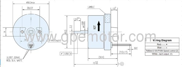 EMC listed Speed adjuster External rotor EC Fan motor with inner driver for EC Free cooling system