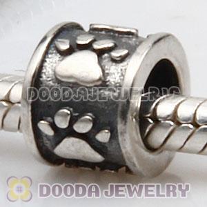 Antique Sterling Silver european Dog Pawprint Charm Wholesale SS2581