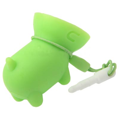 Cute Dog Mobilephone Device Stand / Anti-dust Stopper (Orange)