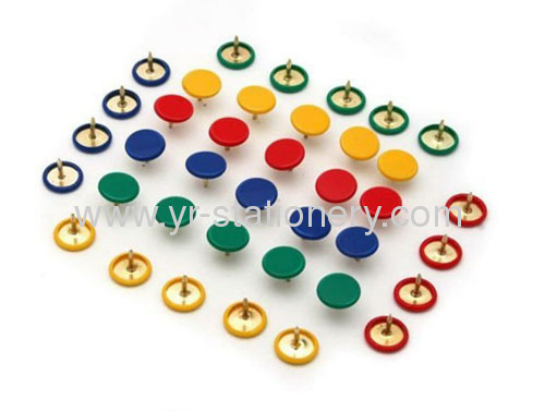 Colourful round thumb tack