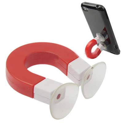 Your Magnet Horseshoe Style Magnetic Stand for Mobilephone Device or iPod (Red) 