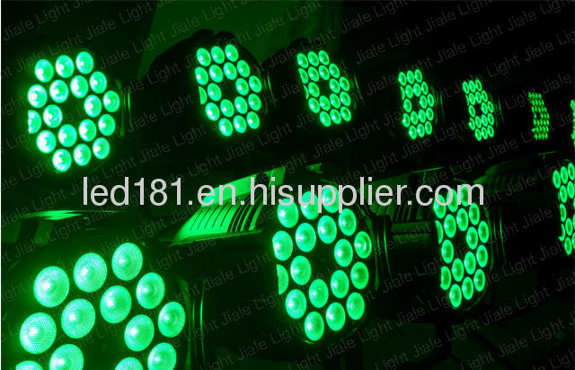 High power 18x3w die casting aluminum tricolor led par