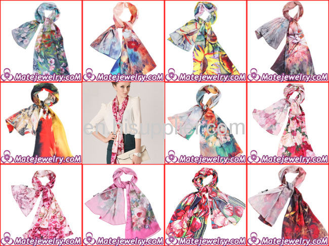 2013 Fashion Luxury Vintage Style 100% Silk Shawls And Wraps 