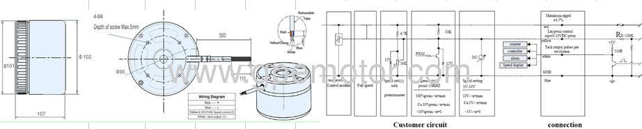 Air Cooled Condensers External Rotor EC Motor with Brushless and low noise for Axial Fan