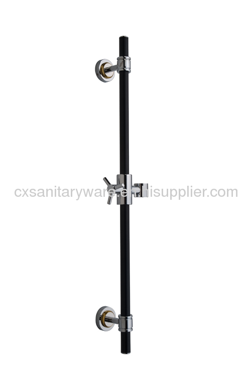 Contemporary stainless steel sliding bar shower set