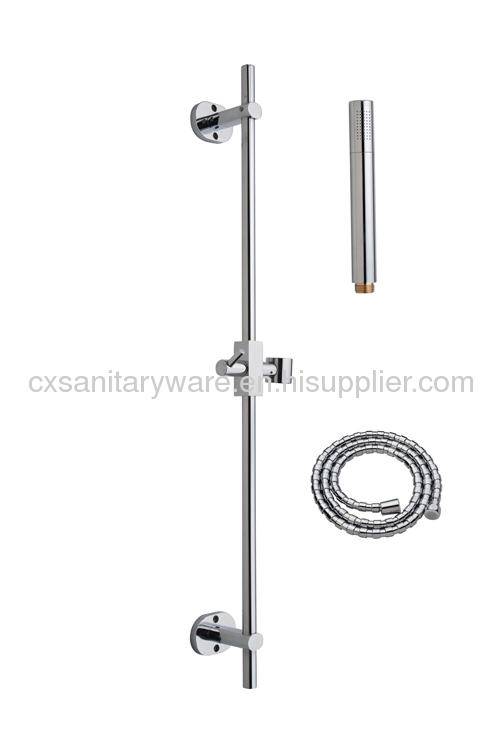 comtemporary design stainless steel or brass shower slide bar set