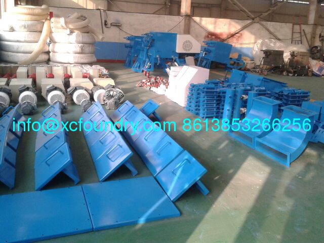 horizontal movable shot blasting machine