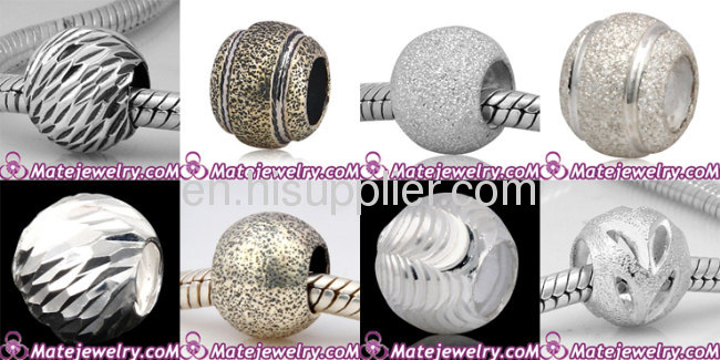 Wholesale Antique Ball Sterling Silver Beads european