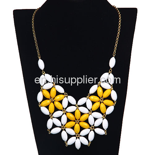 New Design Resin Jewelry J CREW Bib Necklace