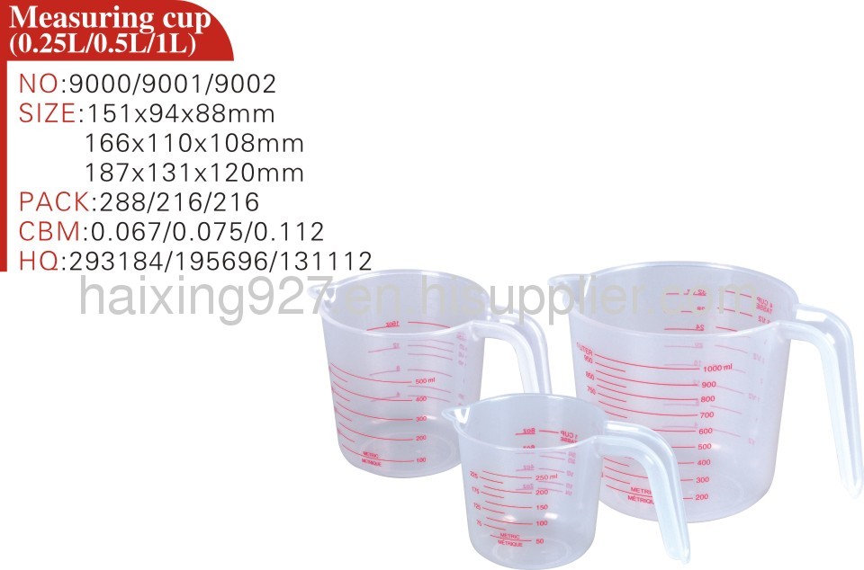 Measuring cup 0.25/0.5/1L 