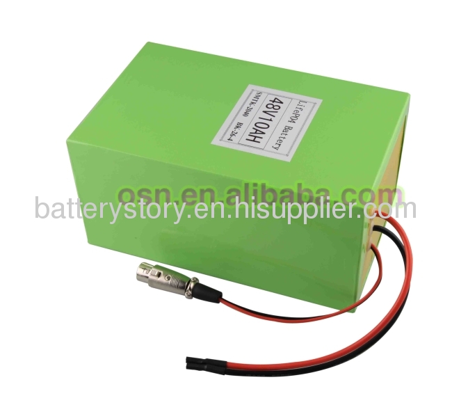 Lifepo4 48v 10ah Battery pack for E-bike