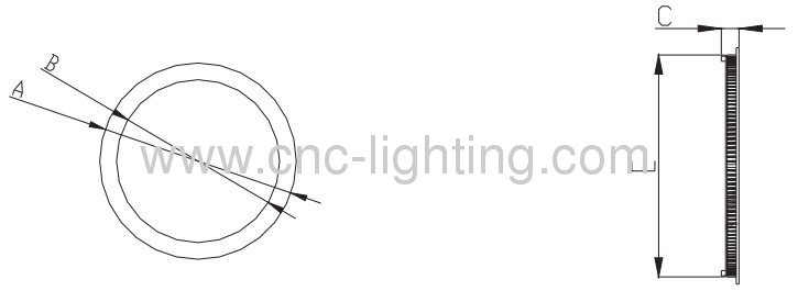 8W Round PWM Dimming LED Panel Light